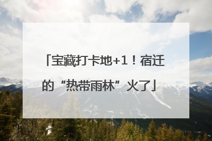 宝藏打卡地+1！宿迁的“热带雨林”火了