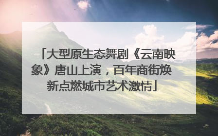 大型原生态舞剧《云南映象》唐山上演，百年商街焕新点燃城市艺术激情