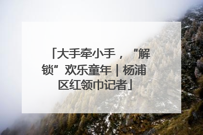 大手牵小手，“解锁”欢乐童年｜杨浦区红领巾记者