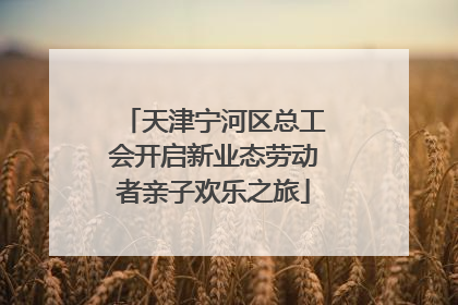 天津宁河区总工会开启新业态劳动者亲子欢乐之旅