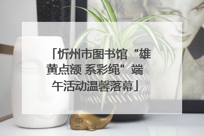 忻州市图书馆“雄黄点额 系彩绳”端午活动温馨落幕
