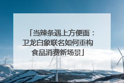 当辣条遇上方便面：卫龙白象联名如何重构食品消费新场景