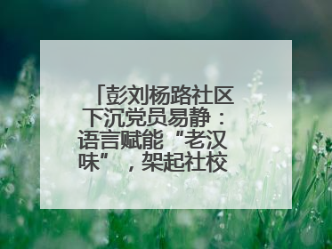 彭刘杨路社区下沉党员易静：语言赋能“老汉味”，架起社校“共建桥”