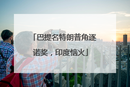 巴提名特朗普角逐诺奖，印度恼火