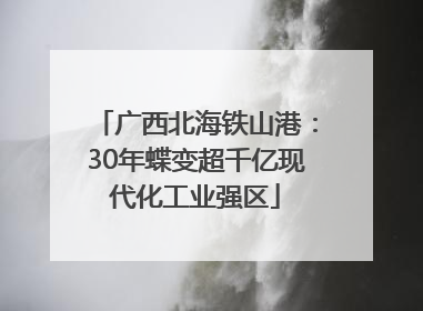 广西北海铁山港：30年蝶变超千亿现代化工业强区