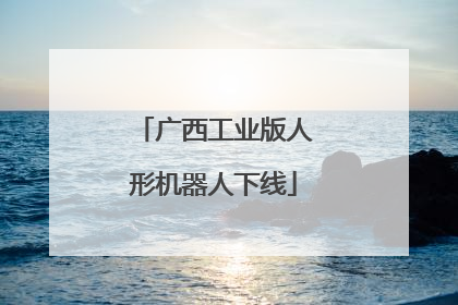 广西工业版人形机器人下线