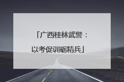 广西桂林武警：以考促训砺精兵