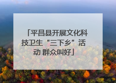 平昌县开展文化科技卫生“三下乡”活动 群众叫好