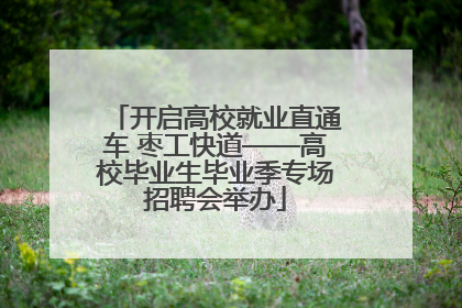 开启高校就业直通车 枣工快道——高校毕业生毕业季专场招聘会举办