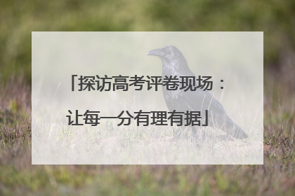 探访高考评卷现场：让每一分有理有据
