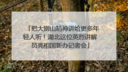 把大别山精神讲给更多年轻人听！湖北这位英烈讲解员亮相国新办记者会