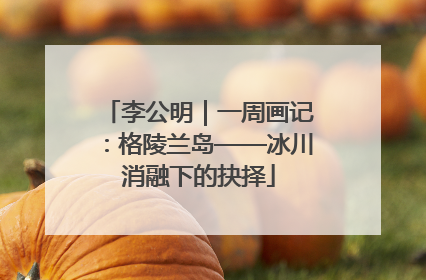李公明｜一周画记：格陵兰岛——冰川消融下的抉择