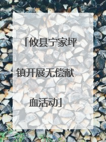攸县宁家坪镇开展无偿献血活动