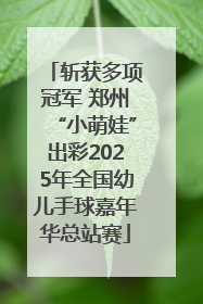 斩获多项冠军 郑州“小萌娃”出彩2025年全国幼儿手球嘉年华总站赛