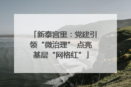 新泰宫里：党建引领“微治理” 点亮基层“网格红”