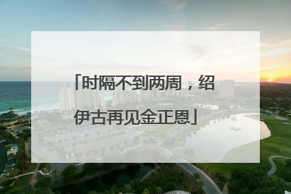 时隔不到两周，绍伊古再见金正恩