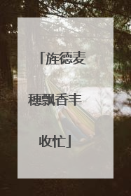 旌德麦穗飘香丰收忙