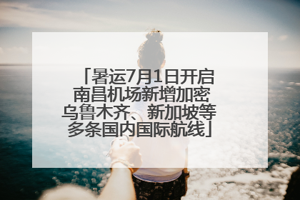 暑运7月1日开启 南昌机场新增加密乌鲁木齐、新加坡等多条国内国际航线