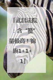 武昌法院：含“赞”量极高！锦旗1+1+1