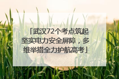 武汉72个考点筑起坚实电力安全屏障，多维举措全力护航高考