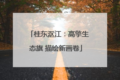 桂东沤江：高擎生态旗 描绘新画卷