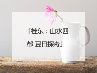 桂东：山水四都 夏日探奇