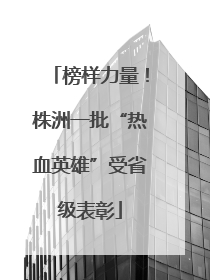 榜样力量！株洲一批“热血英雄”受省级表彰