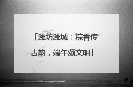 潍坊潍城：粽香传古韵，端午颂文明
