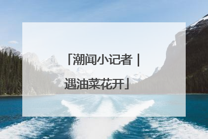 潮闻小记者｜遇油菜花开