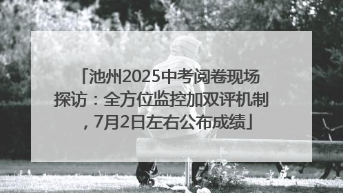 池州2025中考阅卷现场探访：全方位监控加双评机制，7月2日左右公布成绩