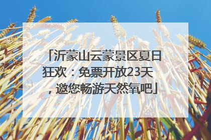 沂蒙山云蒙景区夏日狂欢：免票开放23天，邀您畅游天然氧吧
