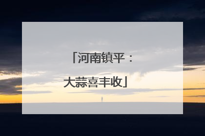 河南镇平：大蒜喜丰收