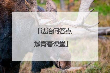 法治问答点燃青春课堂