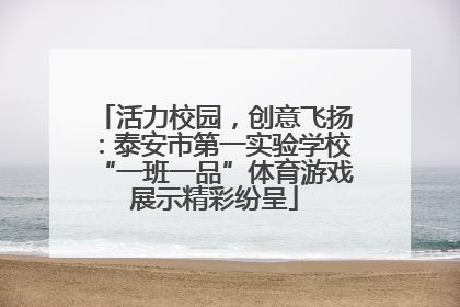 活力校园，创意飞扬：泰安市第一实验学校“一班一品”体育游戏展示精彩纷呈