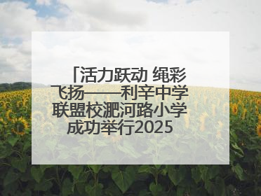 活力跃动 绳彩飞扬——利辛中学联盟校淝河路小学成功举行2025年春季跳绳比赛