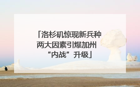 洛杉矶惊现新兵种 两大因素引爆加州“内战”升级