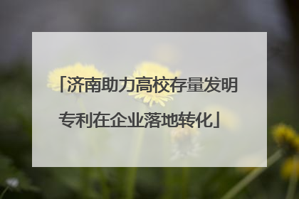 济南助力高校存量发明专利在企业落地转化