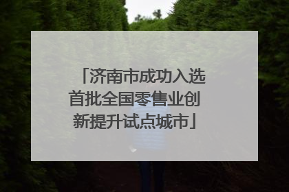 济南市成功入选首批全国零售业创新提升试点城市