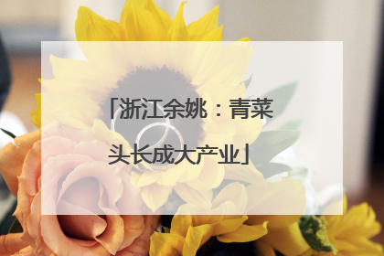 浙江余姚：青菜头长成大产业
