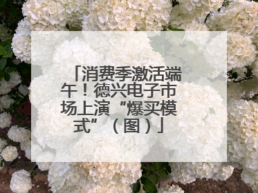 消费季激活端午！德兴电子市场上演“爆买模式”（图）