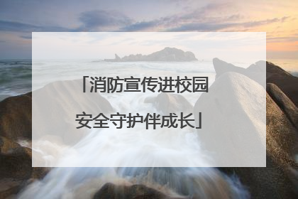 消防宣传进校园 安全守护伴成长