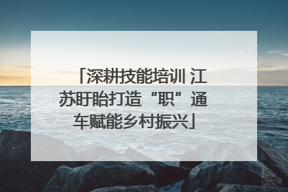 深耕技能培训 江苏盱眙打造“职”通车赋能乡村振兴