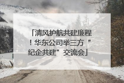 清风护航共建廉程！华东公司举三方“纪企共建”交流会