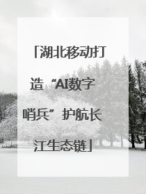 湖北移动打造“AI数字哨兵”护航长江生态链