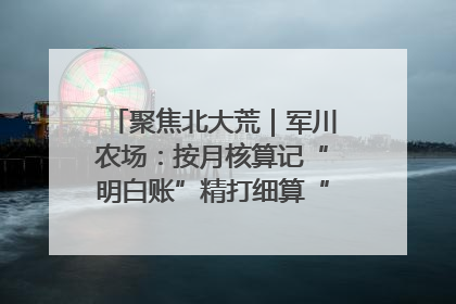 聚焦北大荒｜军川农场：按月核算记“明白账”精打细算“过紧日子”