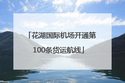 花湖国际机场开通第100条货运航线