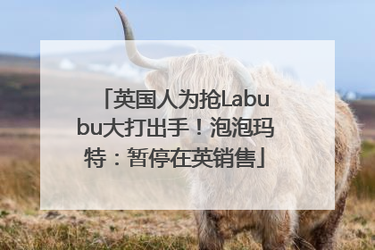 英国人为抢Labubu大打出手！泡泡玛特：暂停在英销售