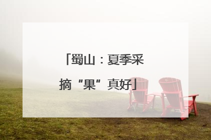 蜀山：夏季采摘“果”真好
