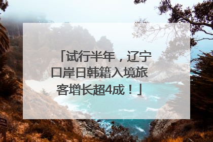 试行半年，辽宁口岸日韩籍入境旅客增长超4成！