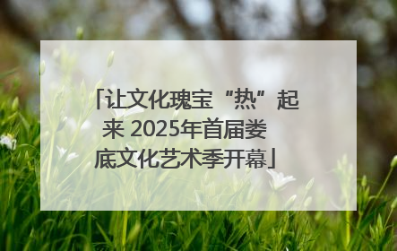 让文化瑰宝“热”起来 2025年首届娄底文化艺术季开幕